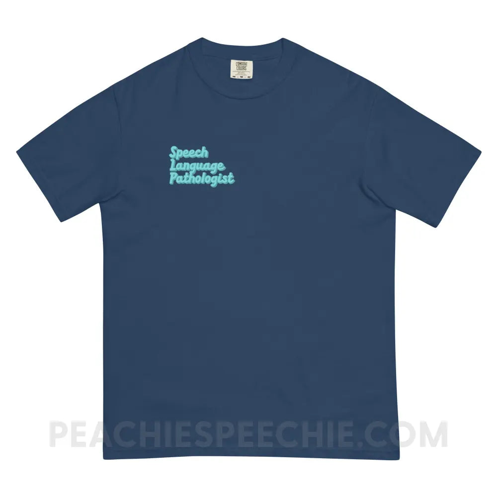 Ice Blue SLP Comfort Colors Tee - True Navy / S - T-Shirt peachiespeechie.com