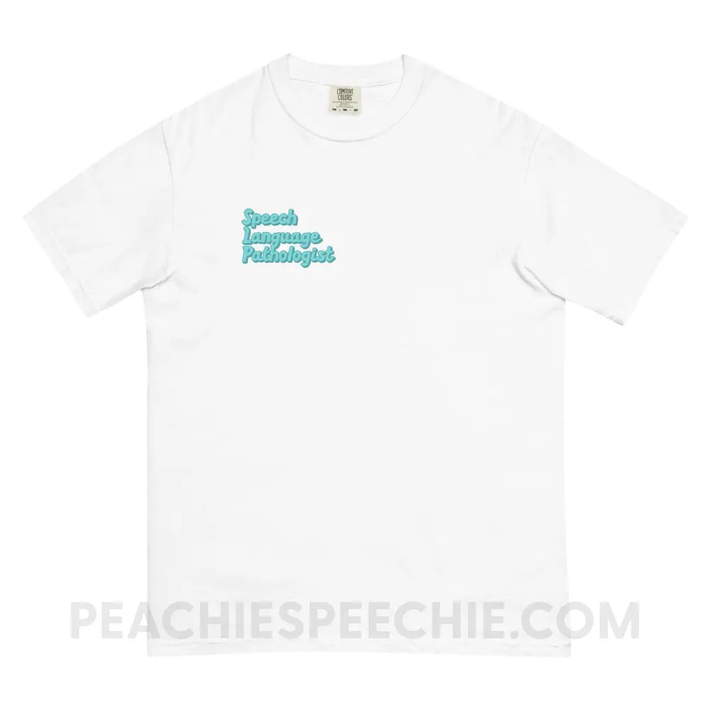 Ice Blue SLP Comfort Colors Tee - White / S - T-Shirt peachiespeechie.com