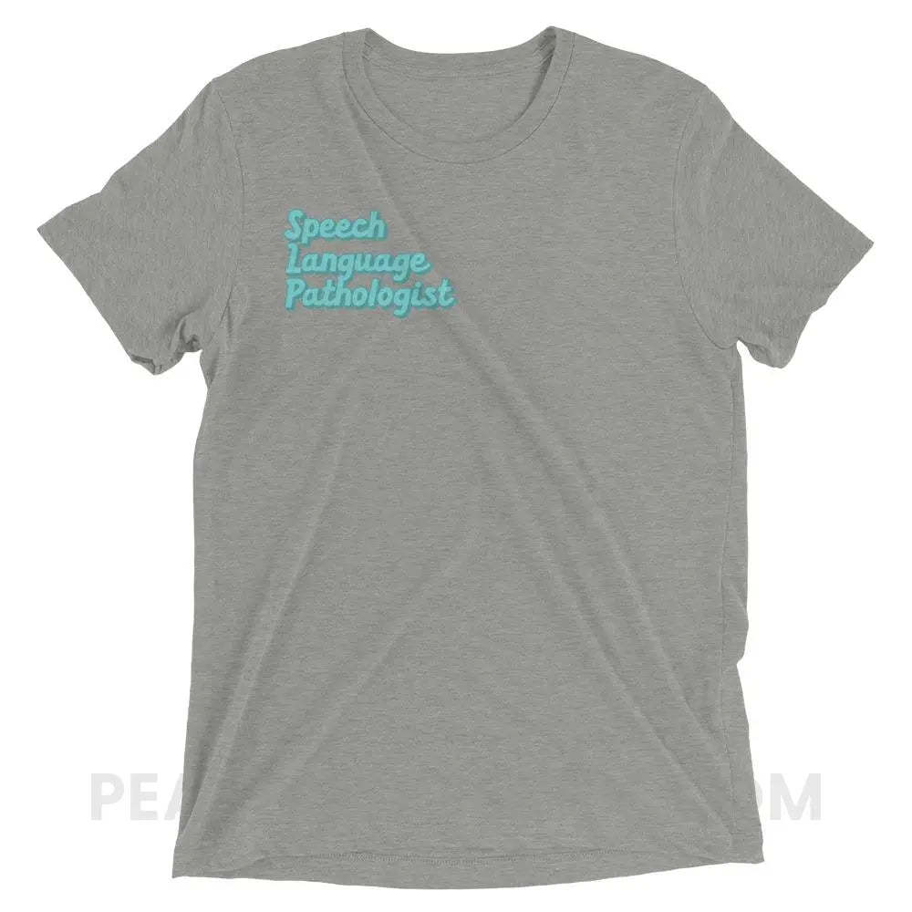 Ice Blue SLP Tri-Blend Tee - Athletic Grey Triblend / XS - peachiespeechie.com