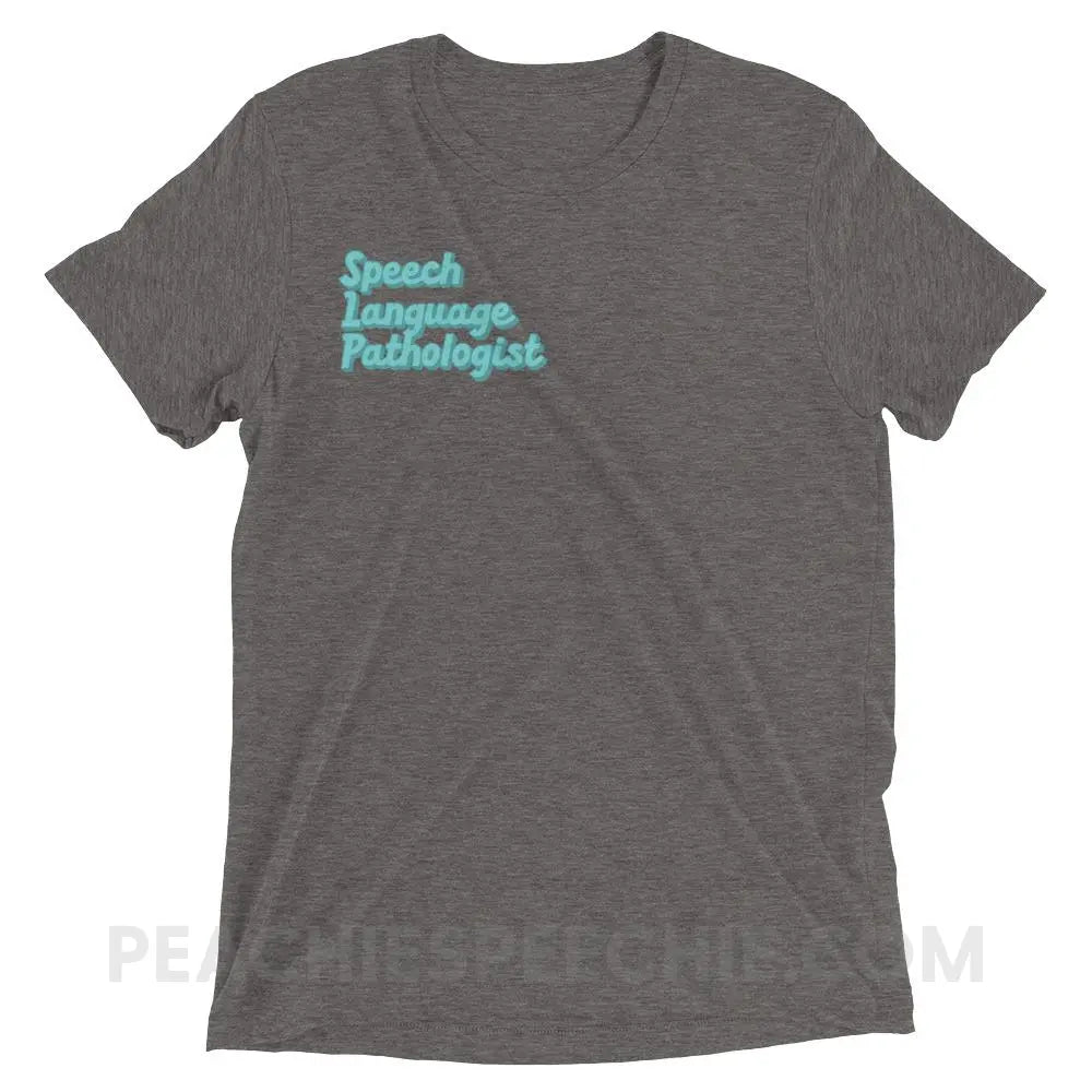 Ice Blue SLP Tri-Blend Tee - Grey Triblend / XS - peachiespeechie.com