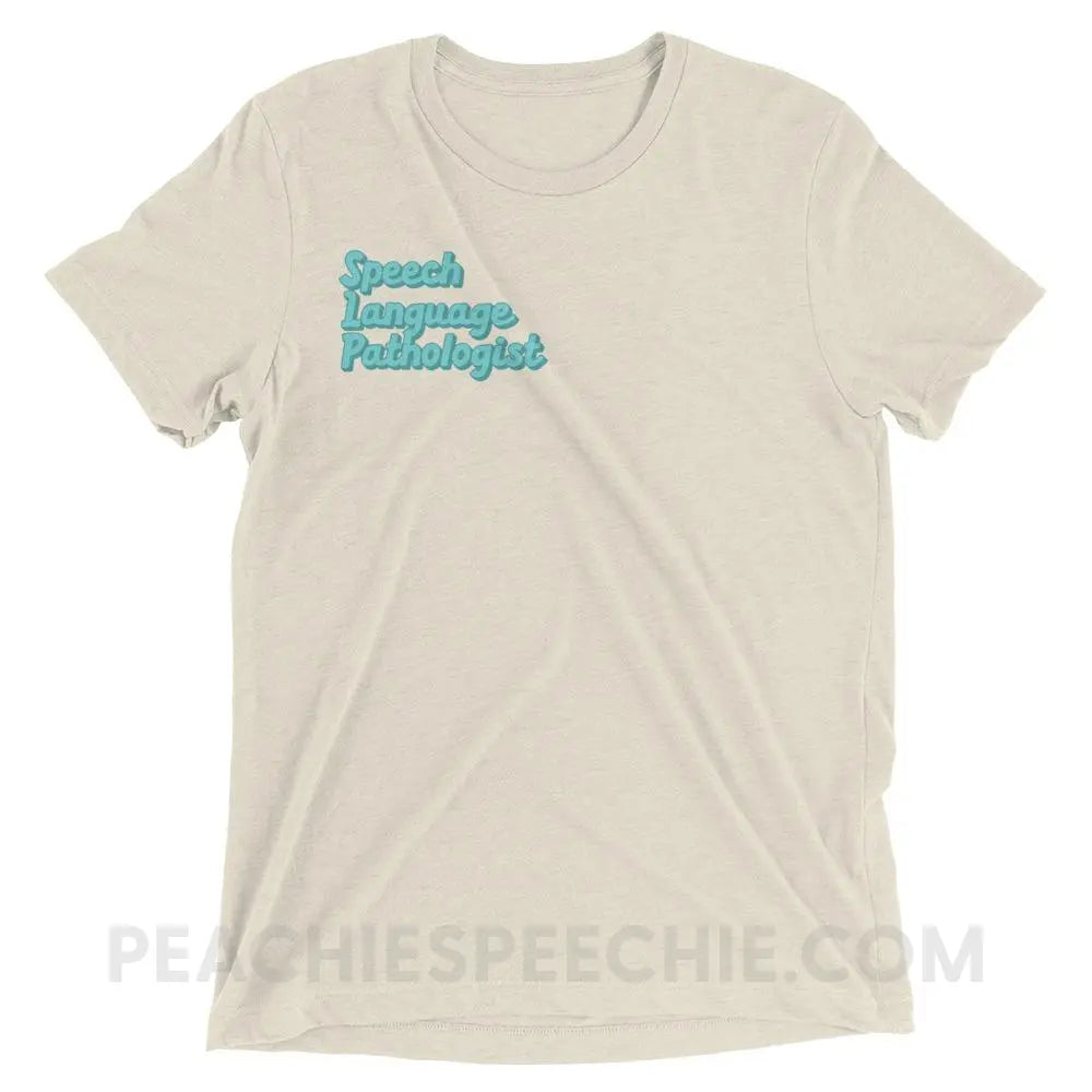 Ice Blue SLP Tri-Blend Tee - Oatmeal Triblend / XS - peachiespeechie.com