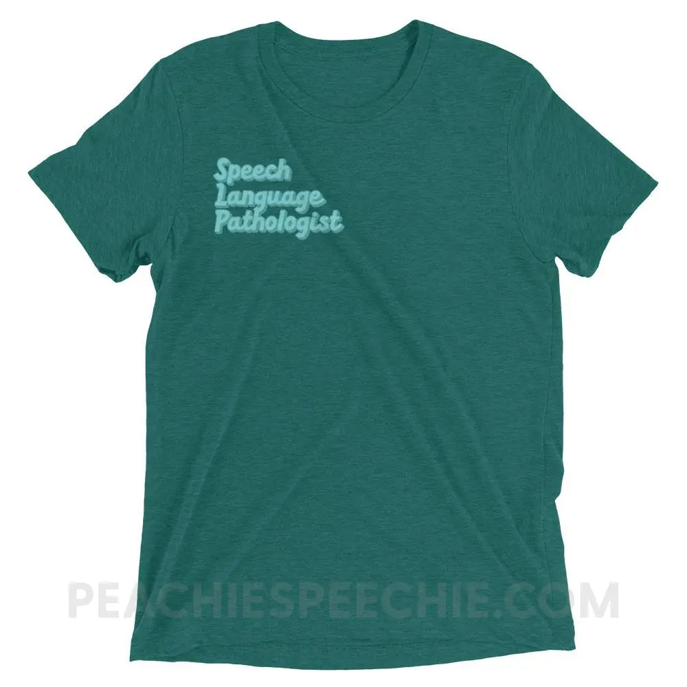 Ice Blue SLP Tri-Blend Tee - Teal Triblend / XS - peachiespeechie.com