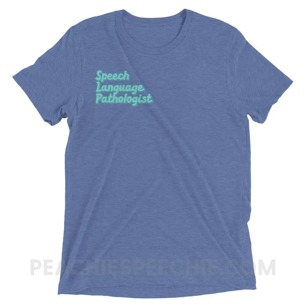 Ice Blue SLP Tri-Blend Tee - Triblend / XS - peachiespeechie.com