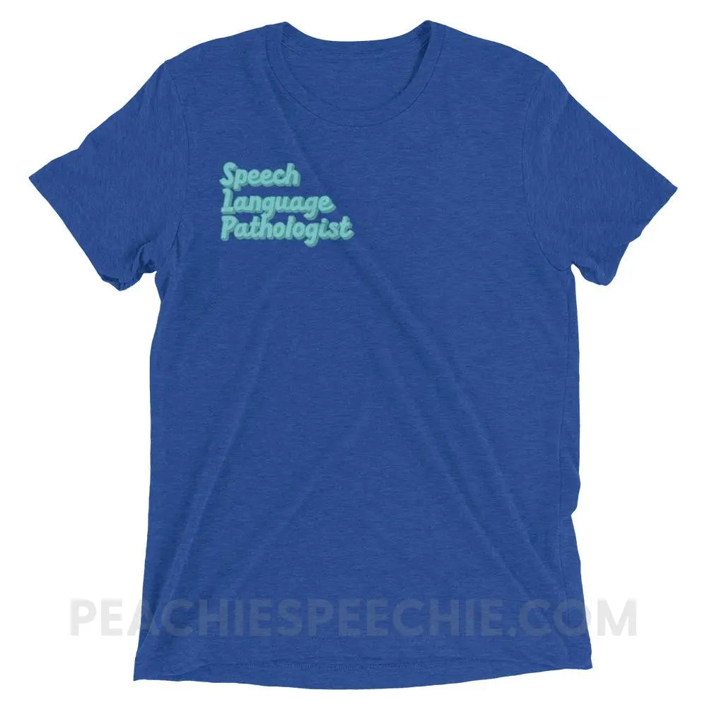 Ice Blue SLP Tri-Blend Tee - True Royal Triblend / XS - peachiespeechie.com