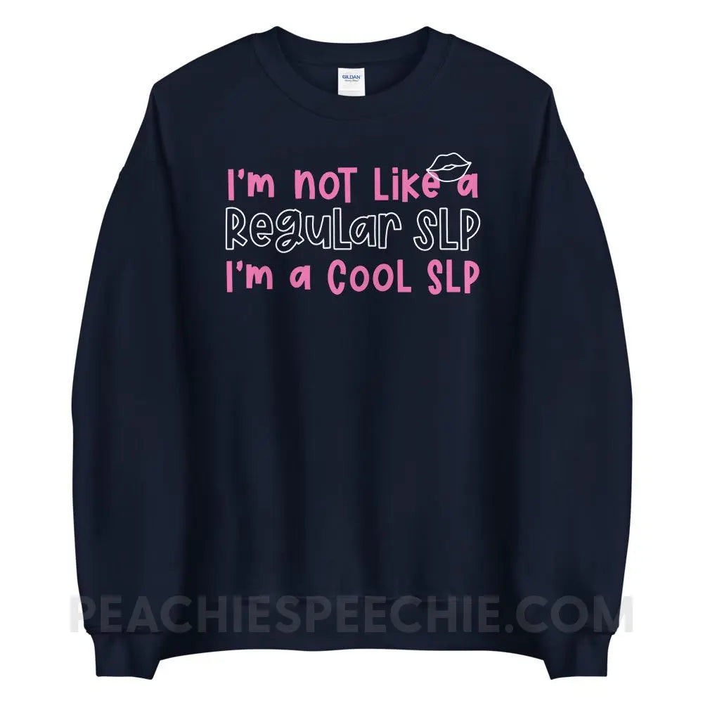 I’m A Cool SLP Classic Sweatshirt - Navy / S peachiespeechie.com