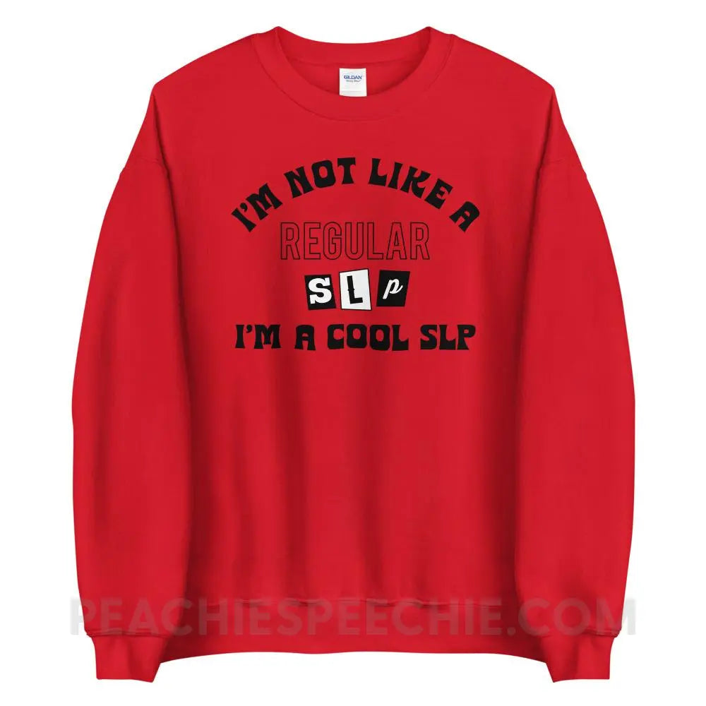 I’m A Cool SLP Classic Sweatshirt - Red / S - peachiespeechie.com