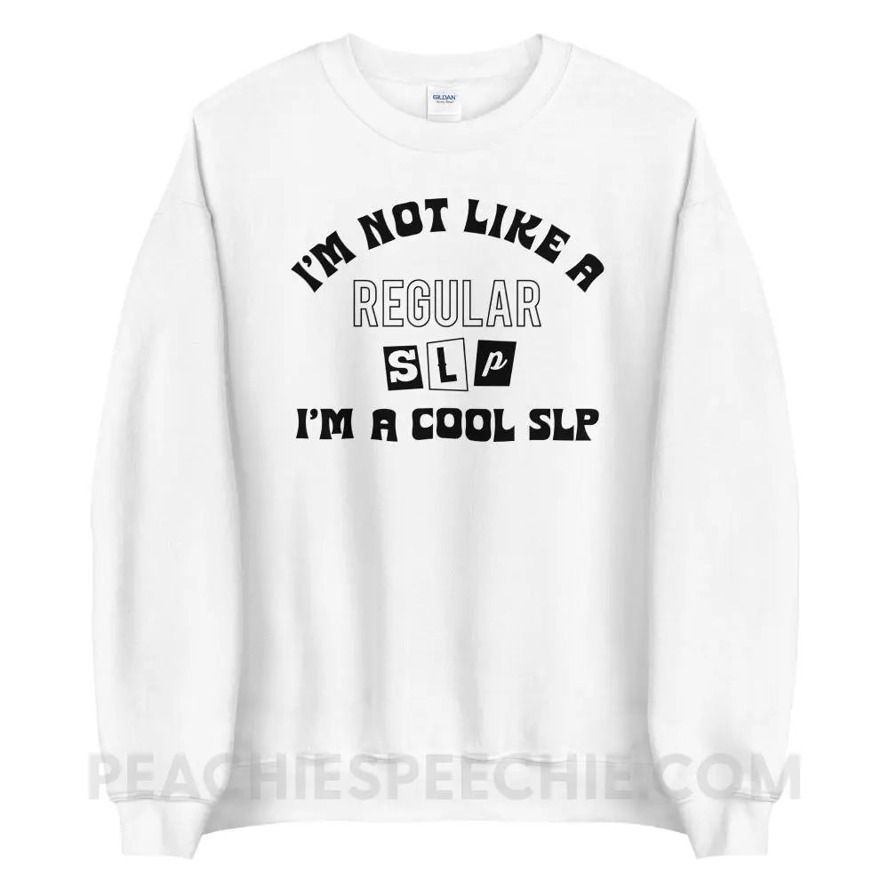 I’m A Cool SLP Classic Sweatshirt - White / S - peachiespeechie.com