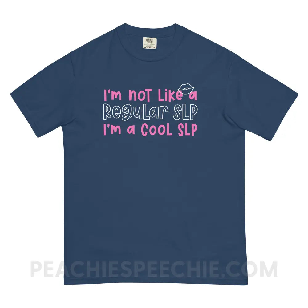 I’m A Cool SLP Comfort Colors Tee - True Navy / S - T-Shirt peachiespeechie.com