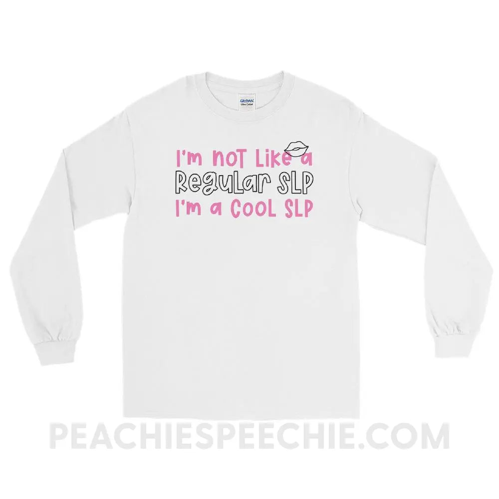 I’m A Cool SLP Long Sleeve Tee - White / S - peachiespeechie.com