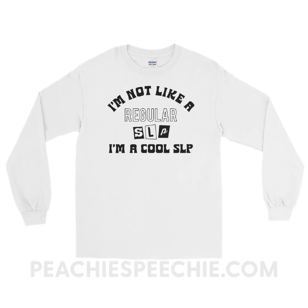 I’m A Cool SLP Long Sleeve Tee - White / S - peachiespeechie.com