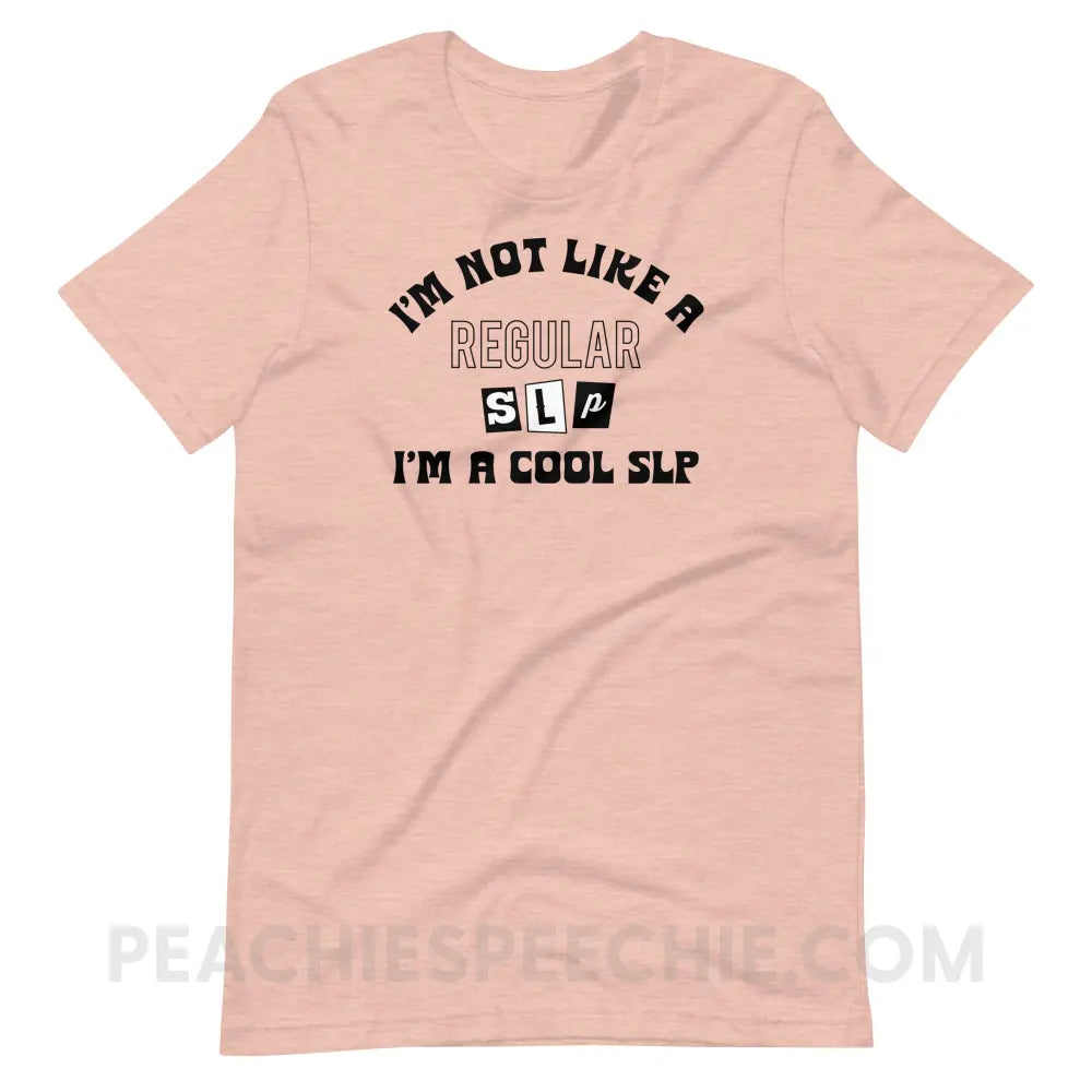 I’m A Cool SLP Premium Soft Tee - Heather Prism Peach / S - T-Shirt peachiespeechie.com