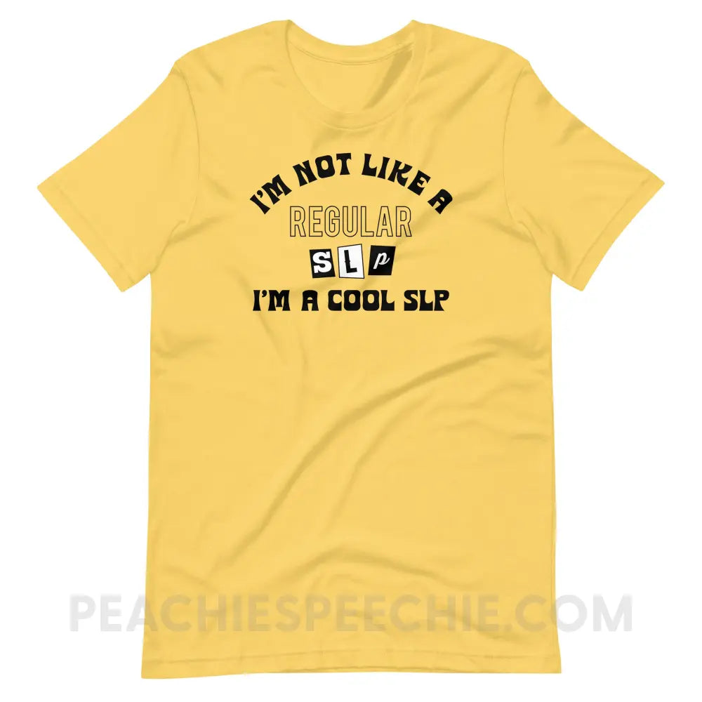 I’m A Cool SLP Premium Soft Tee - Yellow / S - T-Shirt peachiespeechie.com