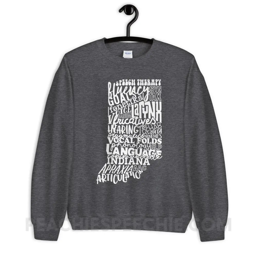 Indiana SLP Classic Sweatshirt - Dark Heather / S - peachiespeechie.com