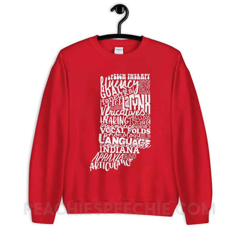 Indiana SLP Classic Sweatshirt - Red / S - peachiespeechie.com