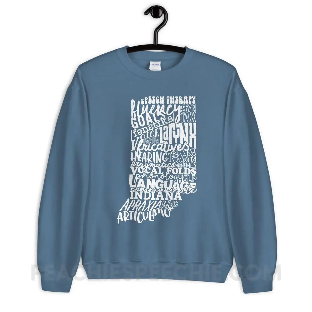 Indiana SLP Classic Sweatshirt - Indigo Blue / S - peachiespeechie.com