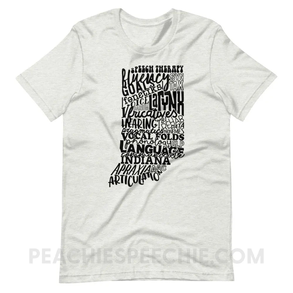 Indiana SLP Premium Soft Tee - Ash / S - peachiespeechie.com