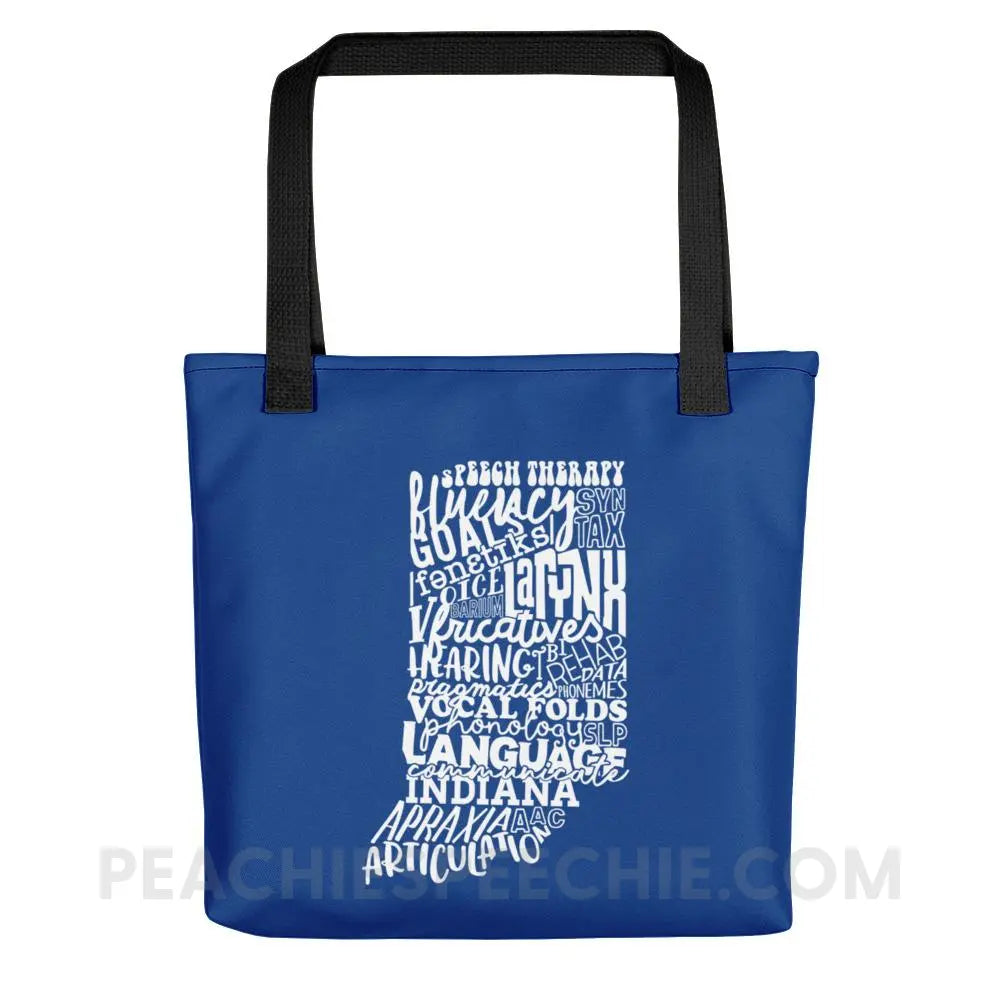 Indiana SLP Tote Bag - peachiespeechie.com