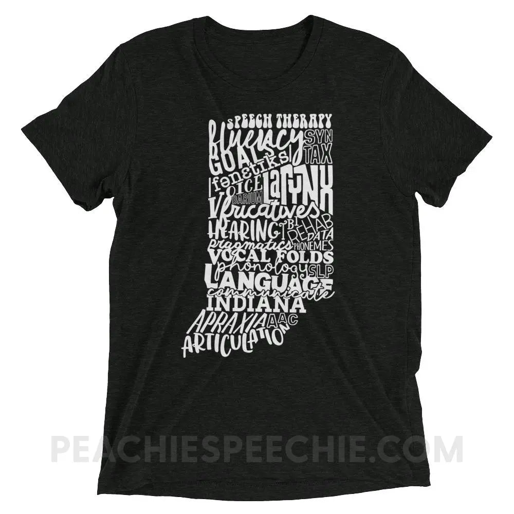 Indiana SLP Tri-Blend Tee - Charcoal-Black Triblend / XS - peachiespeechie.com