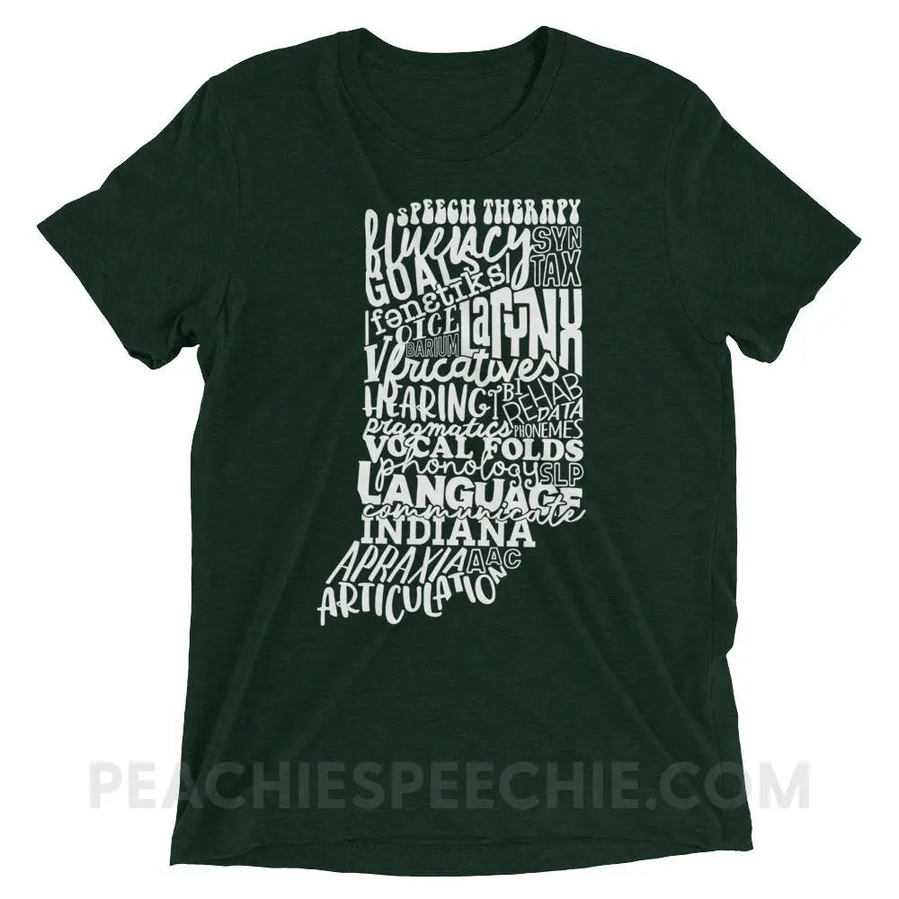 Indiana SLP Tri-Blend Tee - Emerald Triblend / XS - peachiespeechie.com