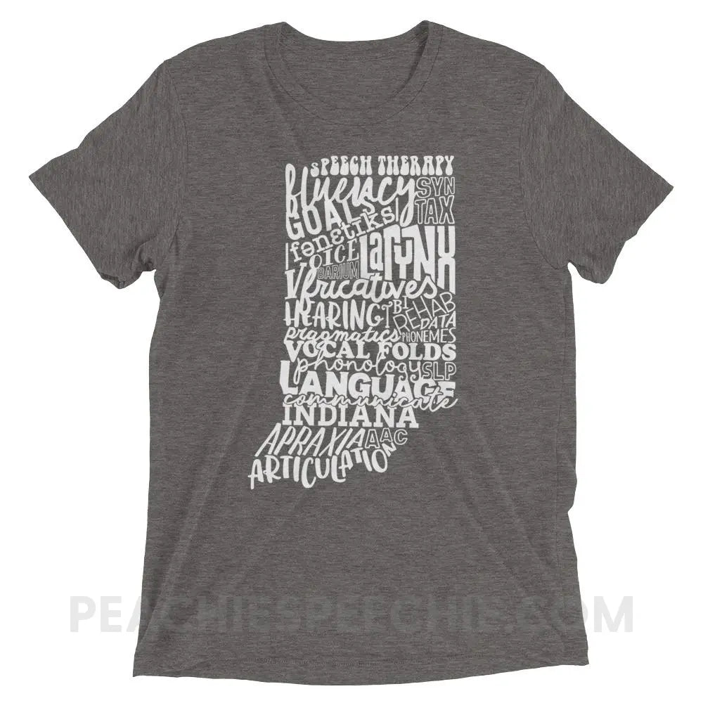 Indiana SLP Tri-Blend Tee - Grey Triblend / XS - peachiespeechie.com