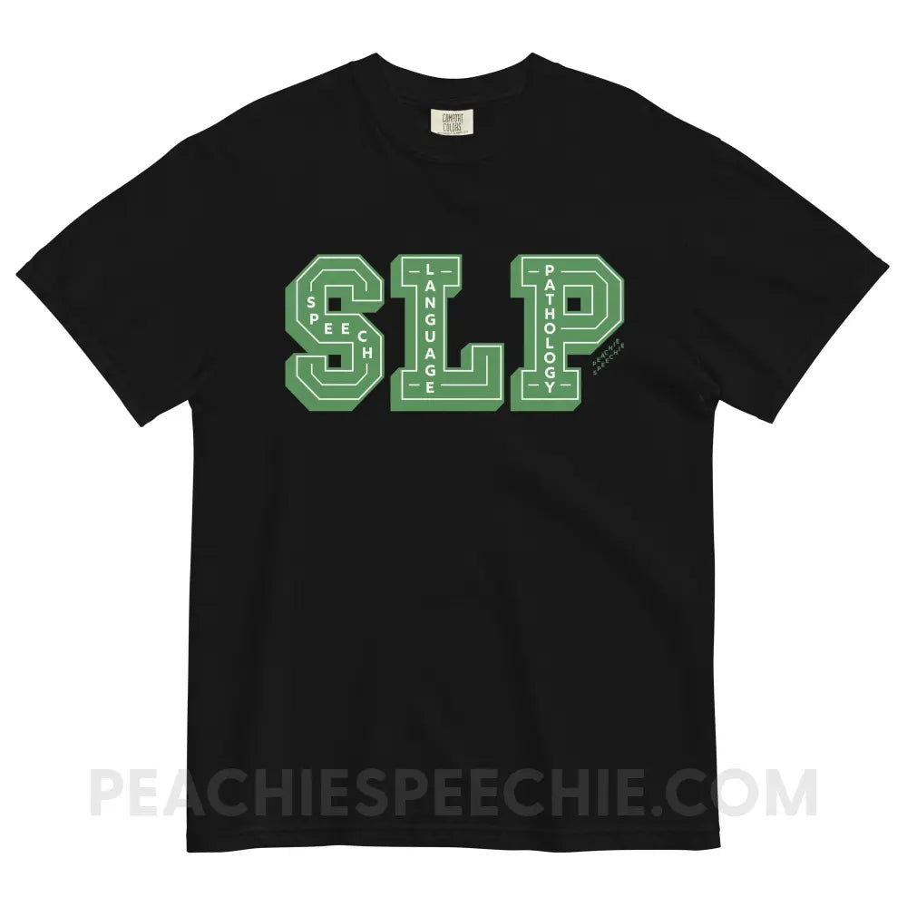 Letters - In - Letters SLP Comfort Colors Tee - Black / S peachiespeechie.com