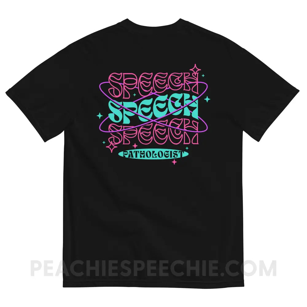 Intergalactic Speech Comfort Colors Tee - peachiespeechie.com