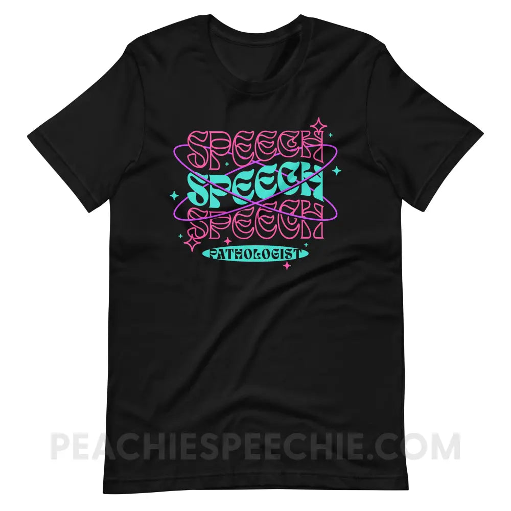 Intergalactic Speech Premium Soft Tee - peachiespeechie.com