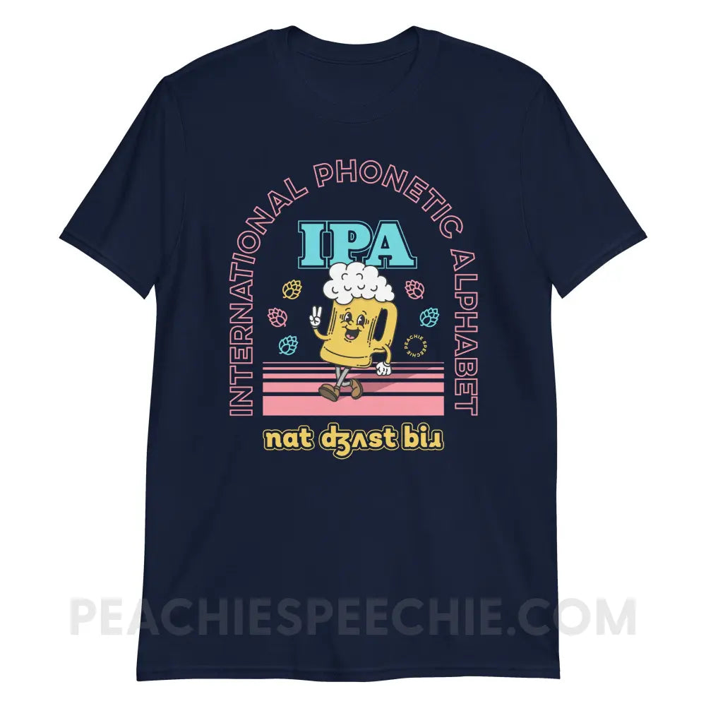 IPA - Not Just Beer Classic Tee - Navy / S - peachiespeechie.com