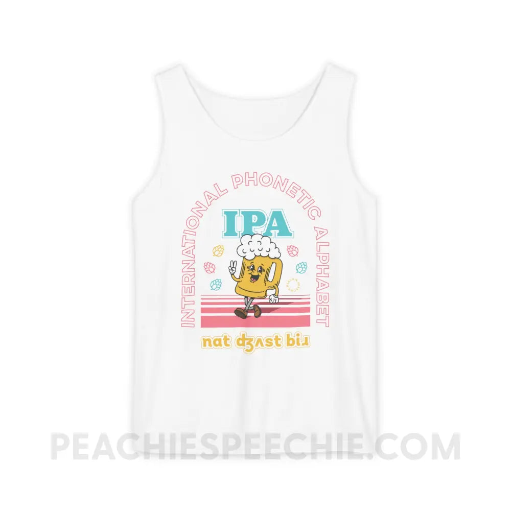 IPA - Not Just Beer Comfort Colors Tank - White / XS - Top - peachiespeechie.com