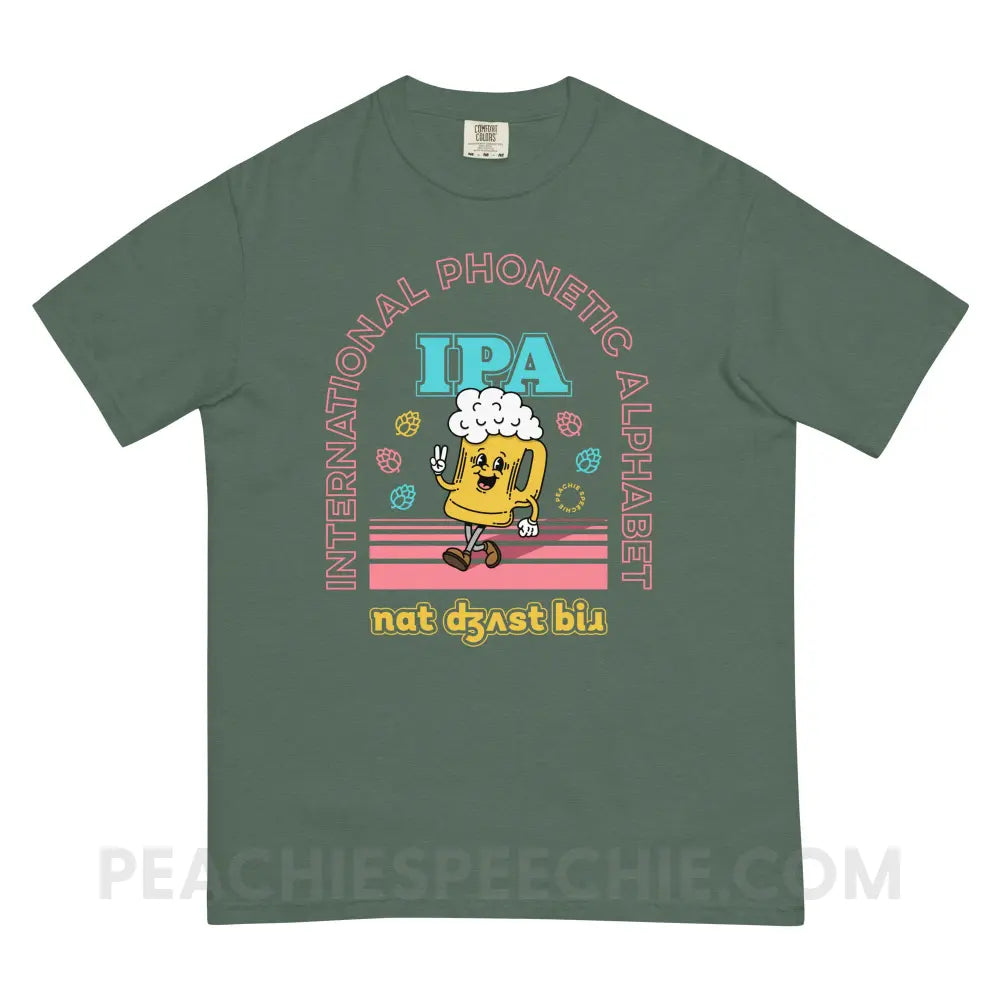 IPA - Not Just Beer Comfort Colors Tee - Blue Spruce / S - peachiespeechie.com