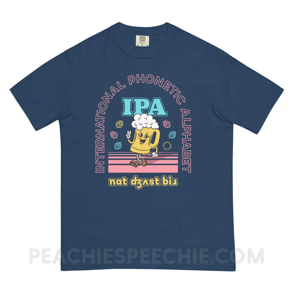 IPA - Not Just Beer Comfort Colors Tee - True Navy / S - peachiespeechie.com