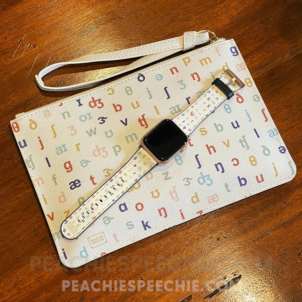 IPA Pattern Skinny Clutch - Bags peachiespeechie.com