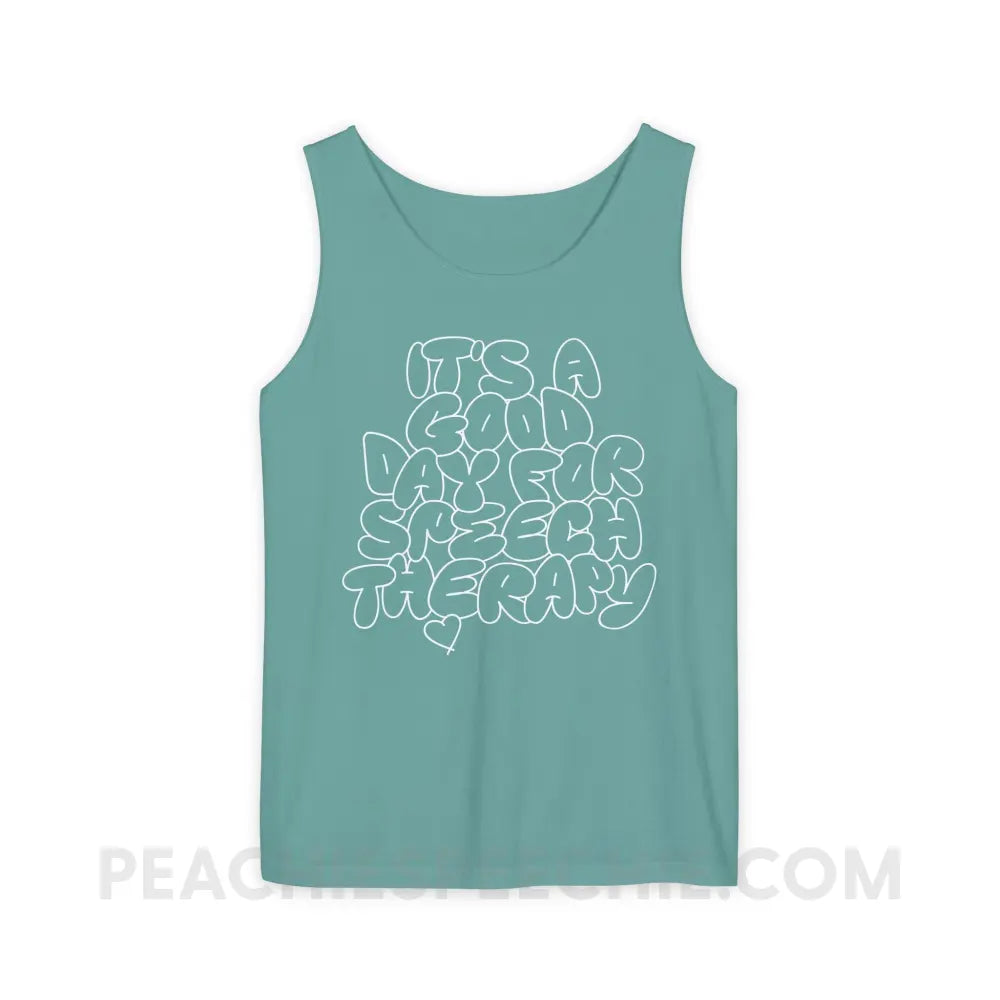 It’s A Good Day For Speech Therapy Comfort Colors Tank - Seafoam / XS - Top peachiespeechie.com