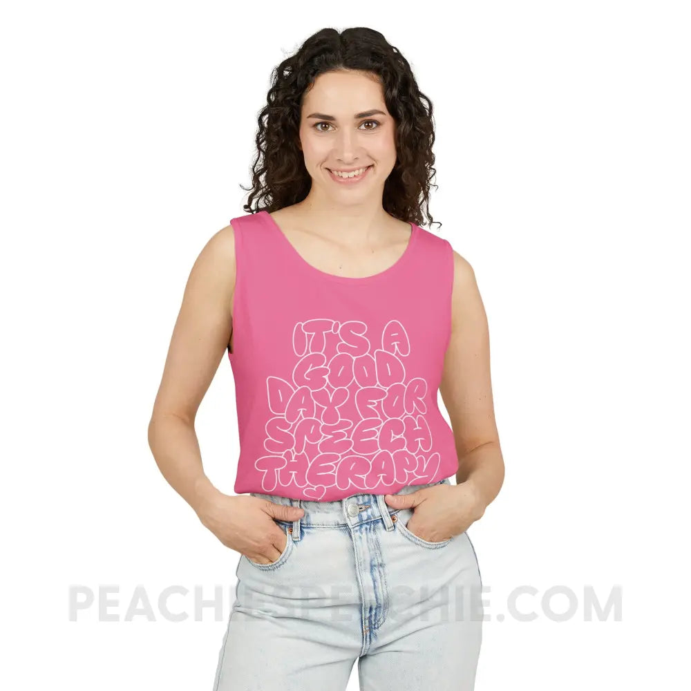 It’s A Good Day For Speech Therapy Comfort Colors Tank - Top peachiespeechie.com