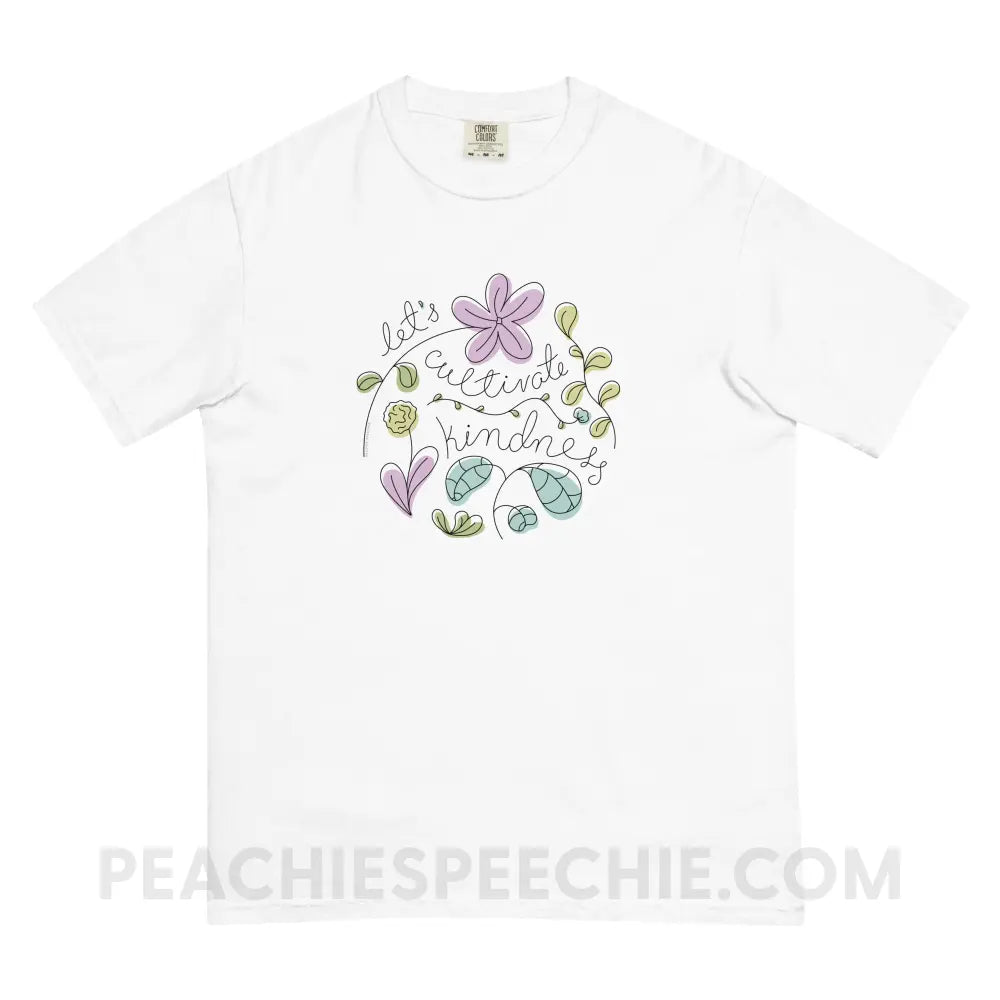 Kindness Comfort Colors Tee - White / S - T-Shirt peachiespeechie.com