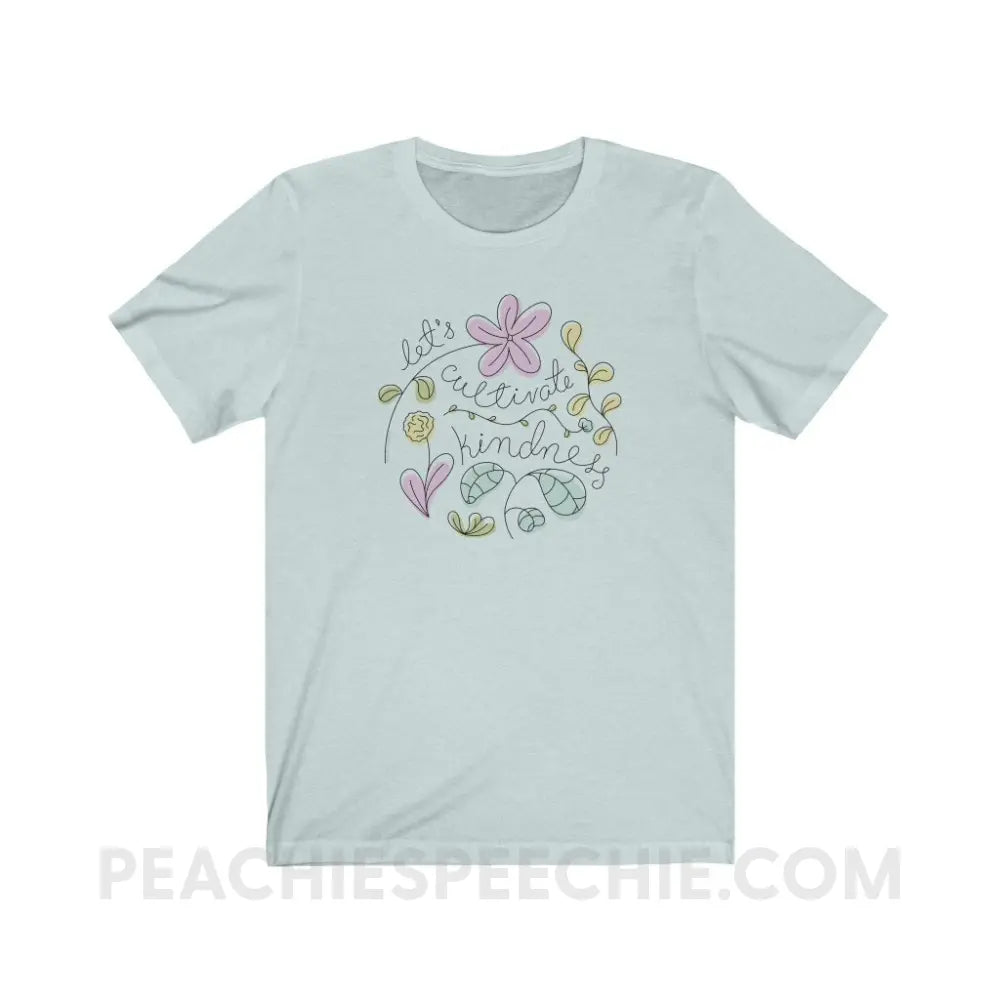 Kindness Premium Soft Tee - Heather Ice Blue / XS - T-Shirt peachiespeechie.com