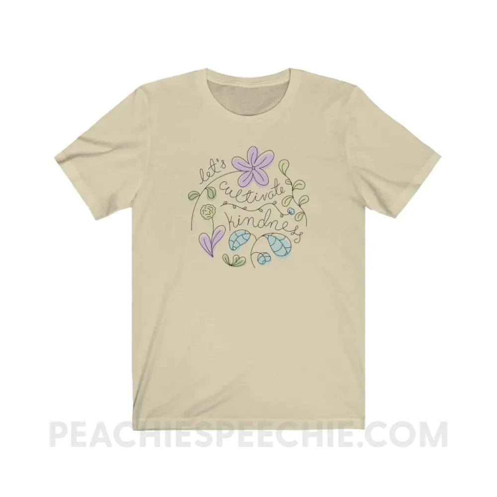 Kindness Premium Soft Tee - Natural / XS - T-Shirt peachiespeechie.com
