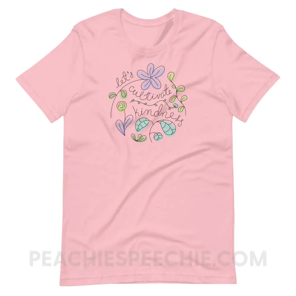 Kindness Premium Soft Tee - Pink / S - T-Shirt peachiespeechie.com