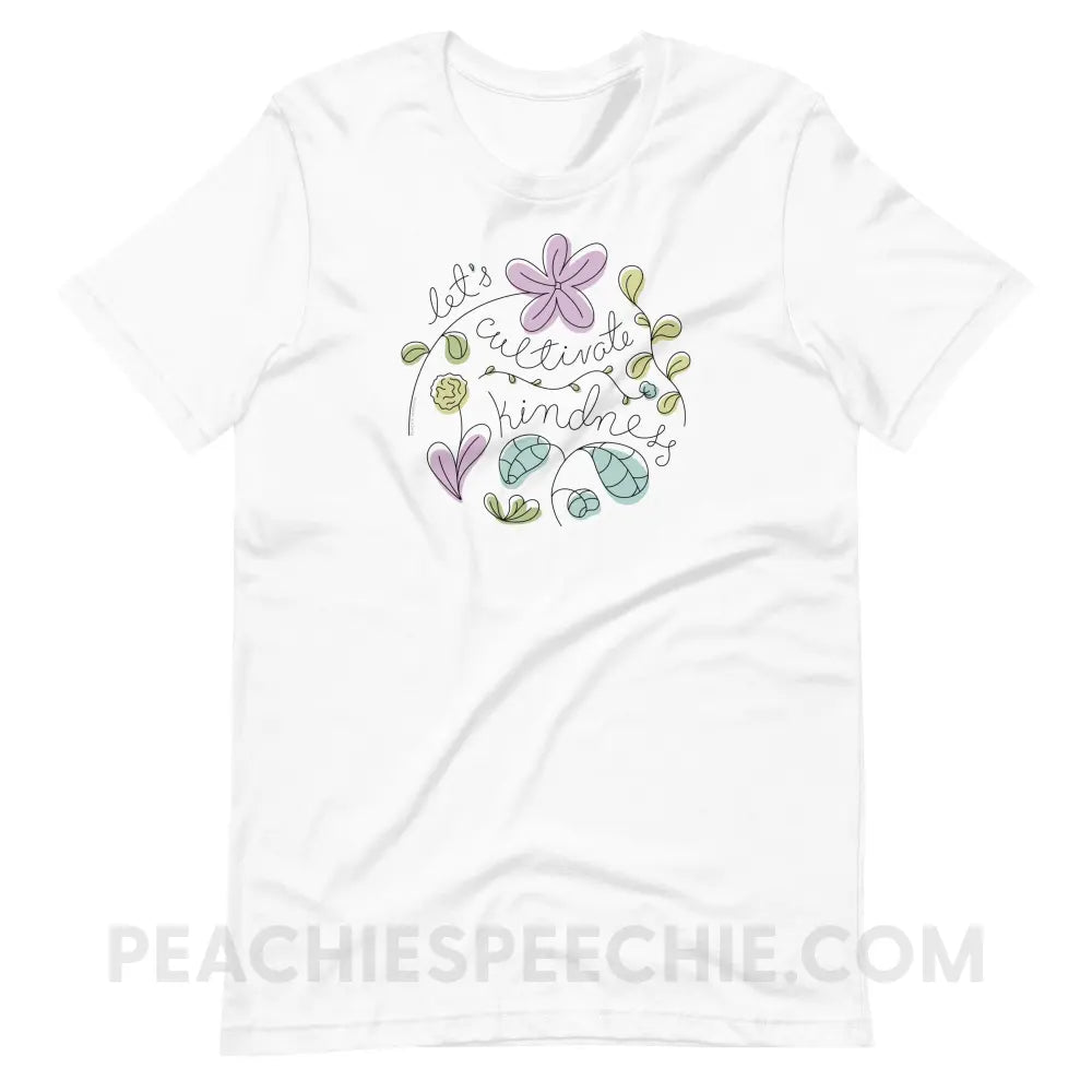 Kindness Premium Soft Tee - White / XS - T-Shirt peachiespeechie.com