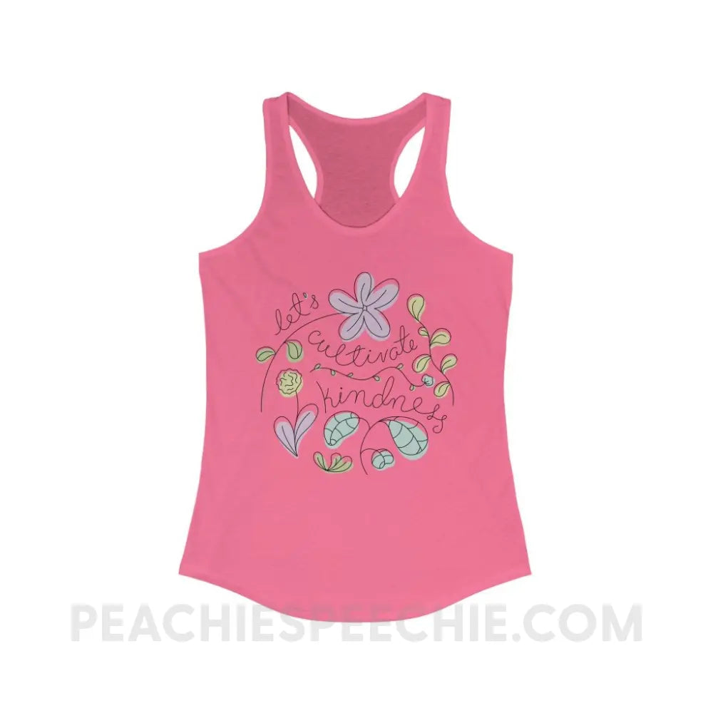Kindness Superfly Racerback - Solid Hot Pink / XS - Tank Top peachiespeechie.com