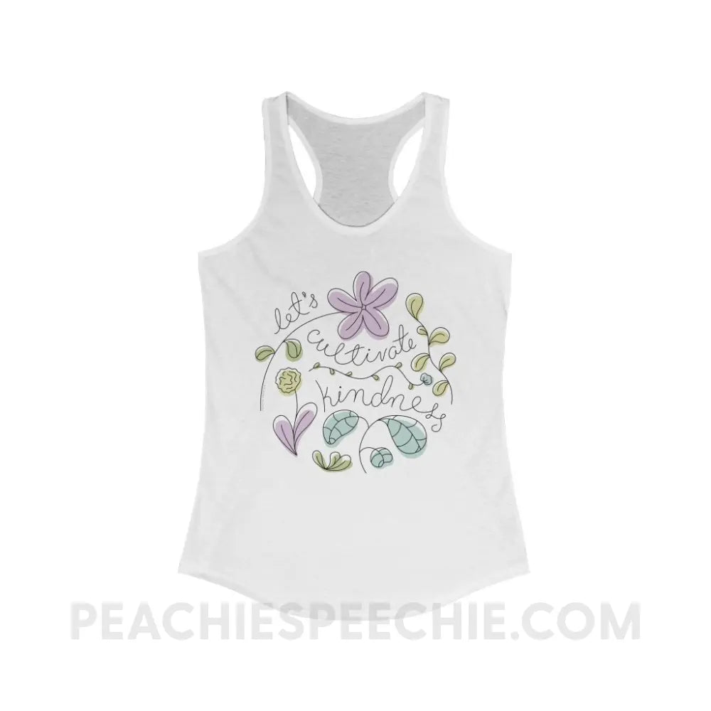 Kindness Superfly Racerback - Solid White / XS - Tank Top peachiespeechie.com