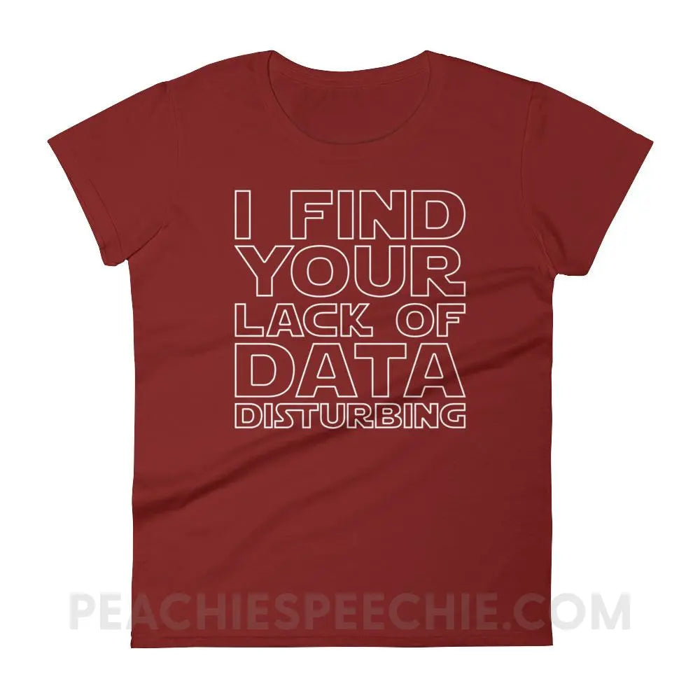 Lack of Data Women’s Trendy Tee - T-Shirts & Tops peachiespeechie.com