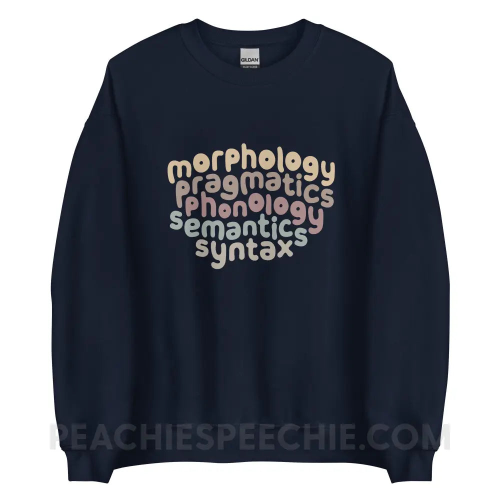 Language Domains Classic Sweatshirt - Navy / S - peachiespeechie.com