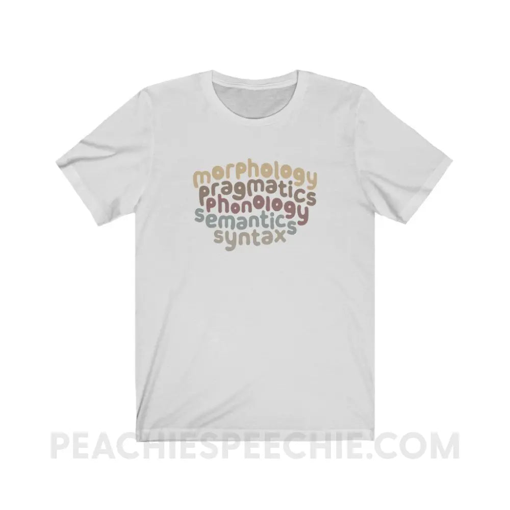 Language Domains Premium Soft Tee - Ash / XS T - Shirt peachiespeechie.com