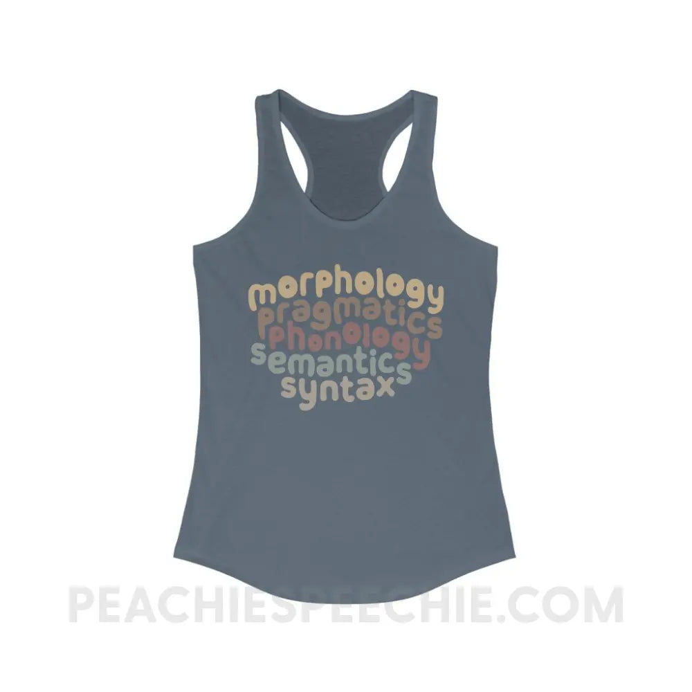 Language Domains Superfly Racerback - Solid Indigo / XS - Tank Top peachiespeechie.com