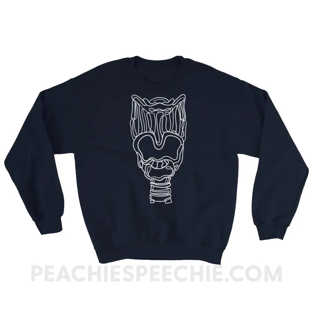 Larynx Classic Sweatshirt - Navy / S Hoodies & Sweatshirts peachiespeechie.com