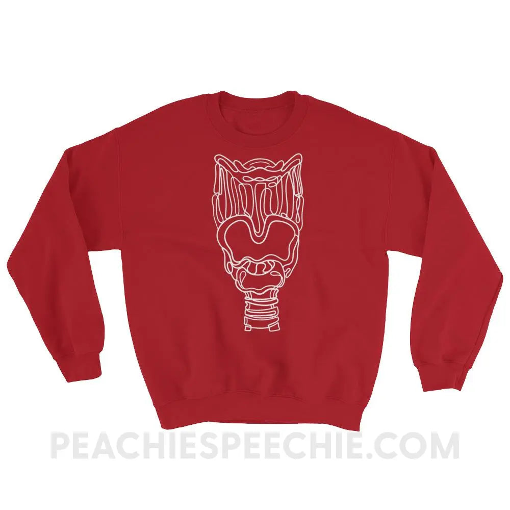 Larynx Classic Sweatshirt - Red / S Hoodies & Sweatshirts peachiespeechie.com