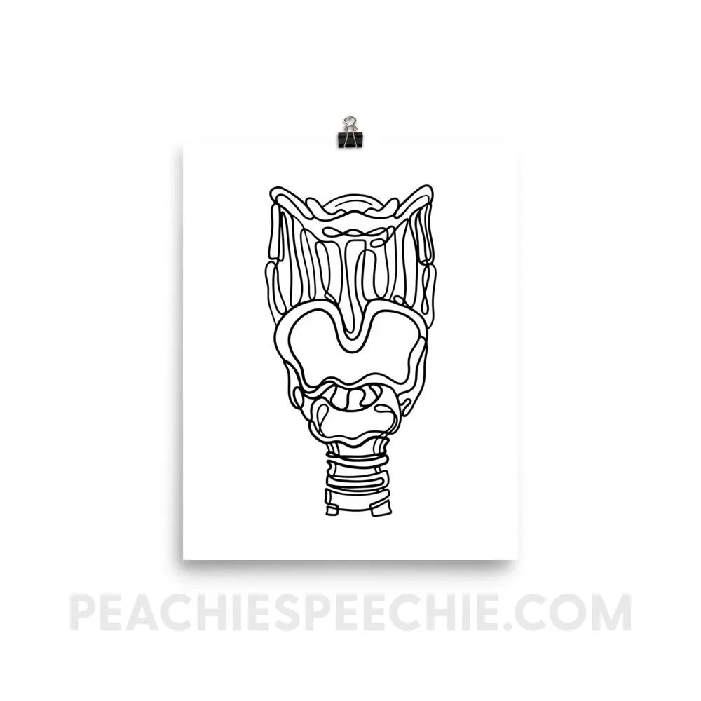 Larynx Poster - 8×10 - Posters peachiespeechie.com