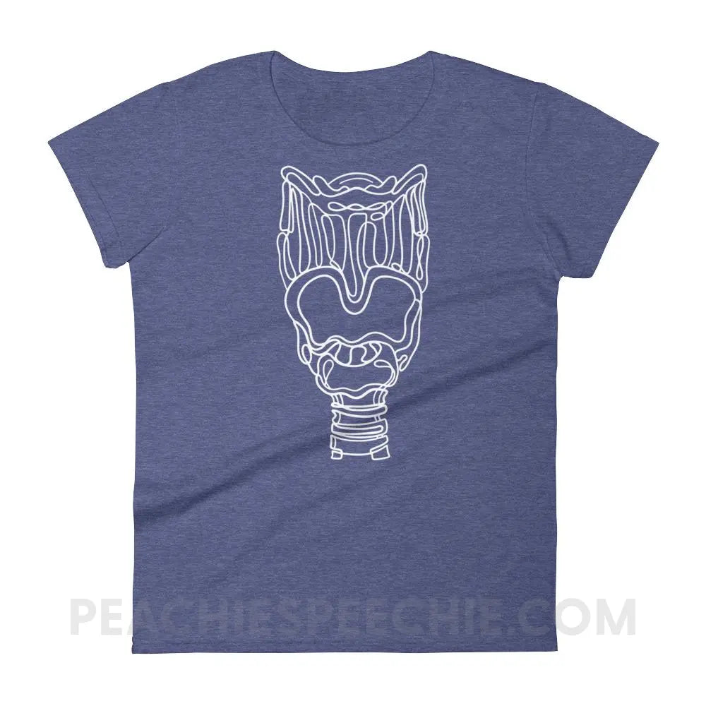 Larynx Women’s Trendy Tee - Heather Blue / S T-Shirts & Tops peachiespeechie.com