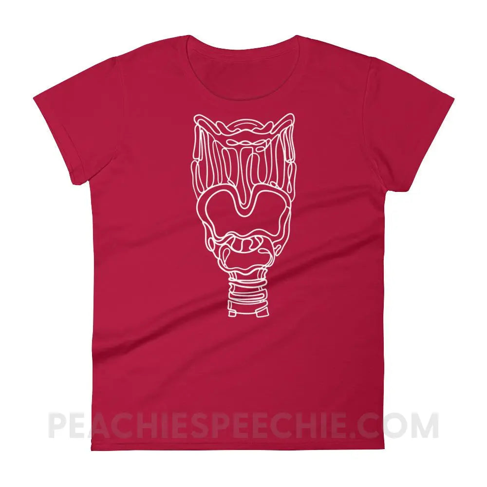 Larynx Women’s Trendy Tee - Red / S T-Shirts & Tops peachiespeechie.com